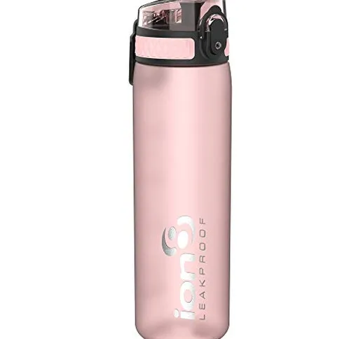 Ion8 Borraccia Senza Perdite, Senza BPA, 500 ml, Rosa Chiaro