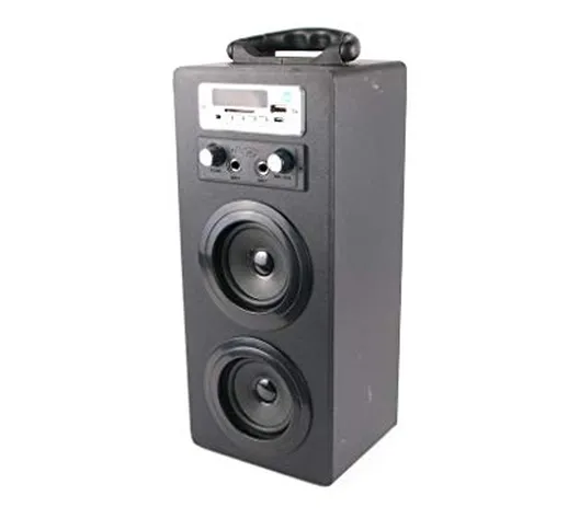 Mini Torre audio NK-MT3242-BT - Microfono Karaoke, Bluetooth, telecomando, doppio ingresso...
