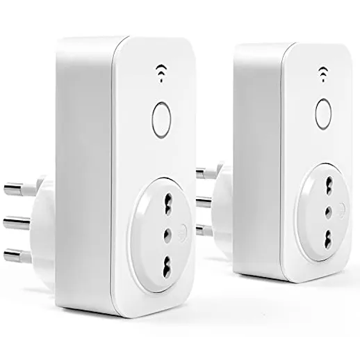 Presa Wifi Italiana 16A 3680W Smart Plug Intelligente Spina Energy Monitor, Funzione Timer...