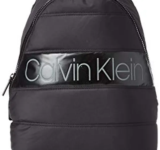 Calvin Klein Puffer Round Backpack - Borse a spalla Uomo, Nero (Black), 1x1x1 cm (W x H L)