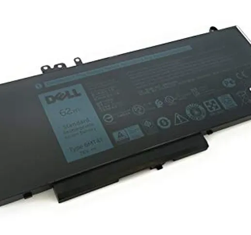 Dell - Batteria per laptop, agli ioni di litio, 4 celle, 62 Wh, mAh 8180 7.6v, 4C, Type 6M...