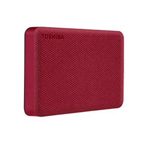Toshiba Canvio Advance 4TB Hard disk esterno portatile USB 3.0, rosso - HDTCA40XR3CA