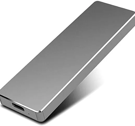 Disco rigido esterno - Disco rigido esterno portatile da 2 TB HDD USB 3.1 esterno compatib...