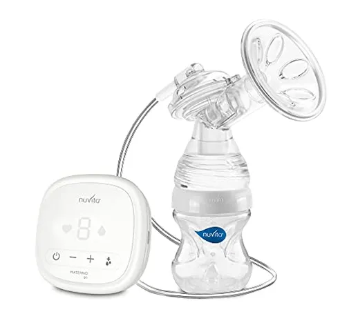 Nuvita 1282 Materno Life - Tiralatte Elettrico Doppia Fase - Breast Pump Portatile, Ricari...