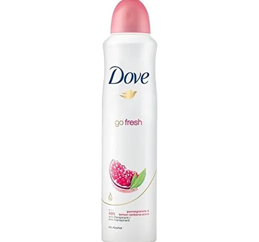 dove Go Fresh melograno spray anti-traspirante deodorante 250 ml (confezione da 4)