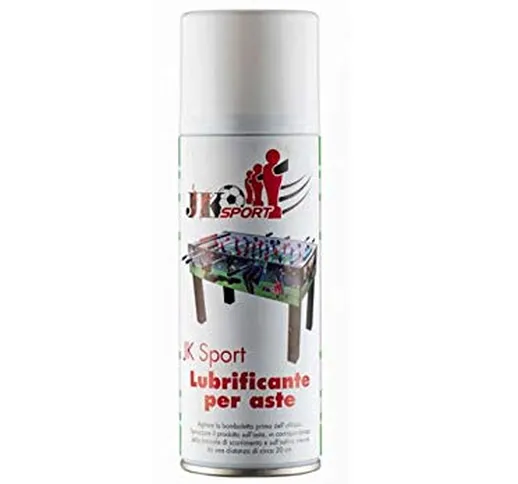 Jk Sport Spray Lubrificante per Aste Calcio Balilla 200 ml Manutenzione Calcetto Biliardin...