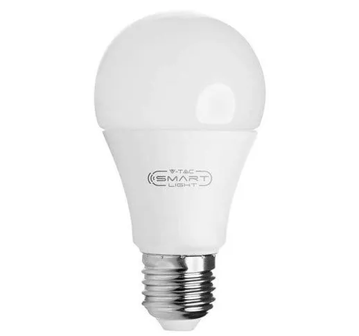 Lampadina LED 9 W, Smart Wifi, Rgb Bianco e Multicolore, Dimmerabile, Auto On/Off, Compati...