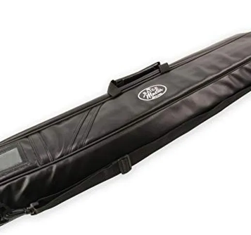 Funky Chalk Premium Soft Black Dual Pool Cue Case For 2 Cues 2 Butts & 2 Shafts, Custodia...