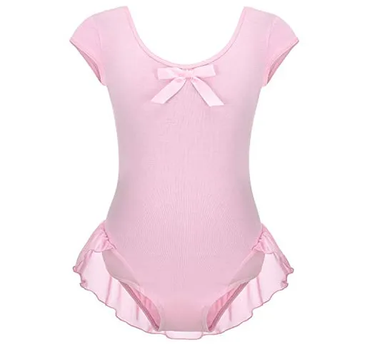 FONLAM Body con Balletto per Bambina Abito da Balletto con Body Abiti da Ballerina Allenam...