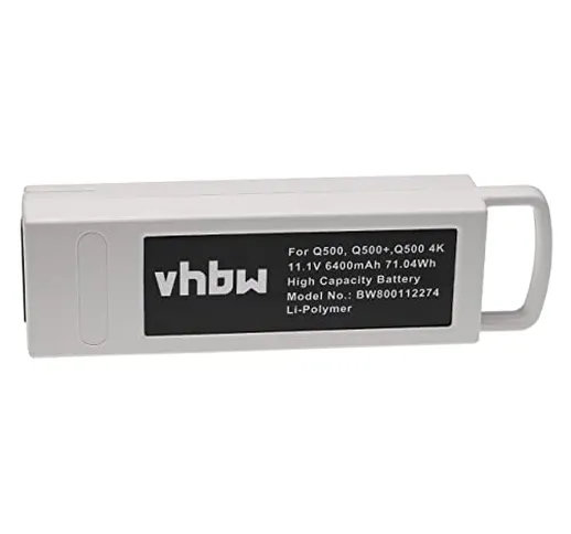 vhbw Batteria Polymer 6300mAh (11.1V) Compatibile con Drohne Multicopter Quadrocopter Yune...