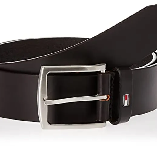 Tommy Hilfiger New Denton Belt 4.0 Cintura, Marrone (Testa di Moro), 115 Uomo