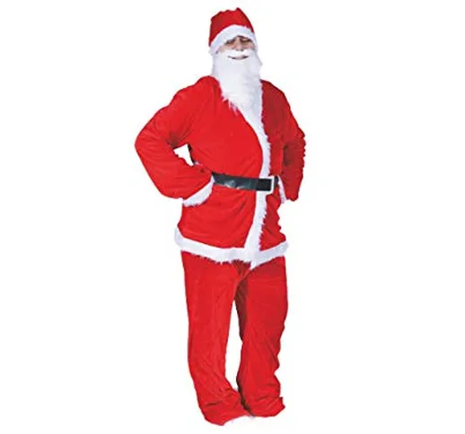 Euronatale Vestito, Modello Babbo Natale, Set da 5 Pezzi, Multicolore