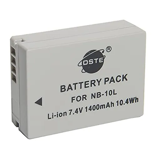 NB-10L DSTE Ricambio Batteria Compatibile per Canon PowerShot G1X,G3x,G15,G16,SX40,SX50,SX...