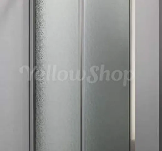 Yellowshop - Porta nicchia libro soffietto pieghevole bagno box doccia cristallo temperato...