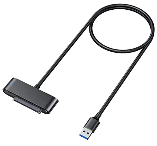 Beikell Cavo SATA USB 3.0, Adattatore USB 3.0 a SATA per HDD SSD 2.5 Pollici [Supporto UAS...