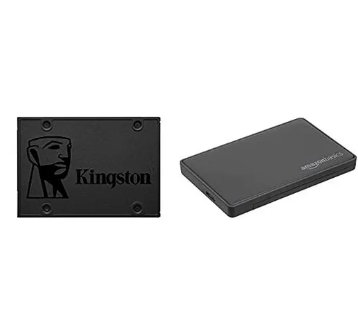 Kingston A400 SSD SA400S37/240G Unità a Stato Solido Interne 2.5" SATA, 240 GB & Amazon Ba...