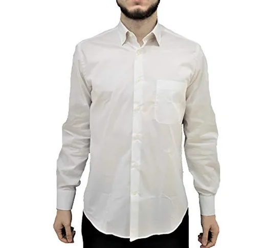 ALVIERO MARTINI Camicia B.D. Regular Bianco Geo (41)