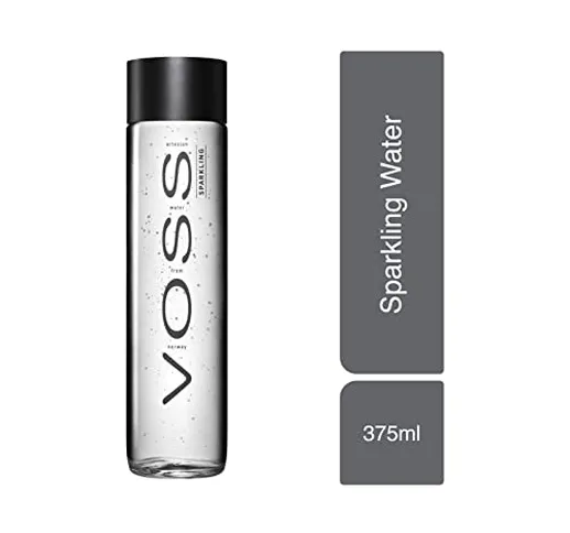 Voss - Acqua frizzante - Acqua frizzante - Bottiglia di vetro - 375 Ml