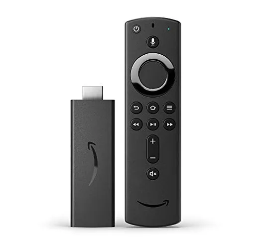 Nuova Fire TV Stick con telecomando vocale Alexa (con comandi per la TV), Streaming in HD,...