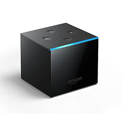 Fire TV Cube | Lettore multimediale per lo streaming in 4K Ultra HD, con controllo vocale...