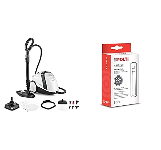 Polti Vaporetto Smart 120 Pulitore a Vapore con Caldaia ad Alta Pressione 4 bar con Kalsto...