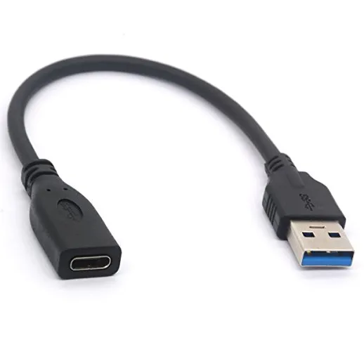 OpenII Cavo USB 3.1 Tipo C, USB-C femmina a USB 3.0 maschio di tipo A Cavo di prolunga per...