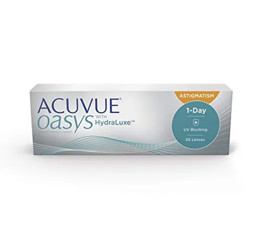 Acuvue Oasys 1-Day for Astigmatism - Lenti giornaliere morbide, 30 pezzi, BC 8,5 mm, DIA 1...