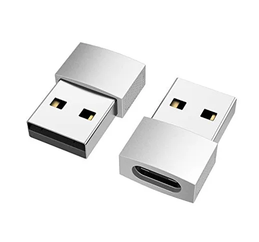 nonda Adattatore USB C Femmina a USB Maschio (2 Pezzi),Adattatore USB C USB OTG per iPhone...