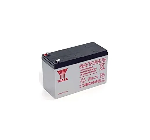Batteria Yuasa al Piombo-Acido per UPS 12V 8,5Ah, NPW45-12 (Faston 250 6,30 mm)