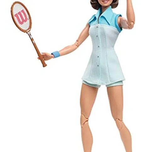 Barbie-​ Inspiring Women, Billie Jean King Bambola da Collezione, Giocattolo per Bambini 6...