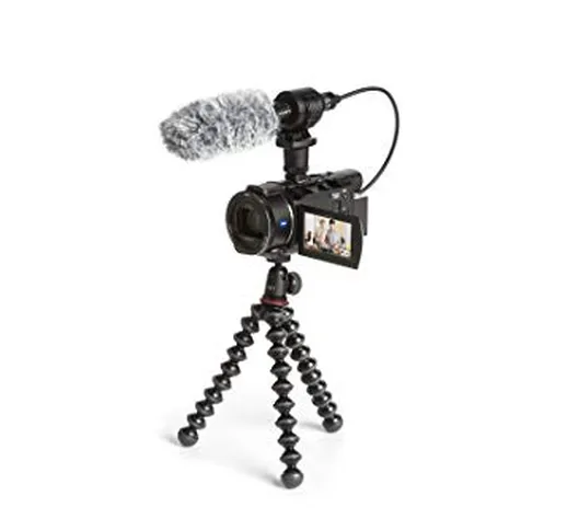 Sony FDR-AX53V Kit Videocamera 4K Ultra HD con Sensore CMOS Exmor R + Microfono ECM-G60 +...