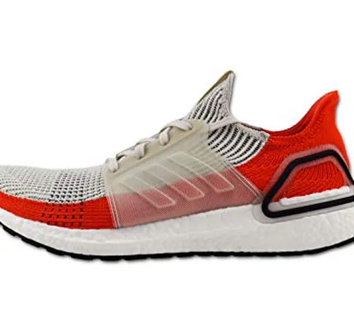 adidas Ultra Boost 19 Scarpa Running da Strada per Uomo Bianco Rosso 42 2/3 EU