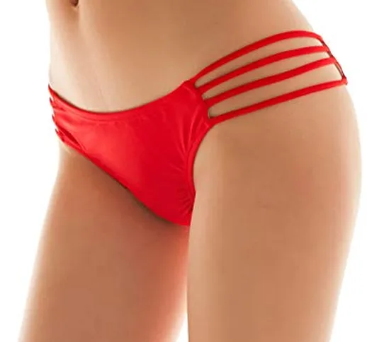 SHEKINI Donna Brasiliano Bikini Perizoma Nuoto Tronchi Thong Pantaloni Costumi da Bagno Ta...