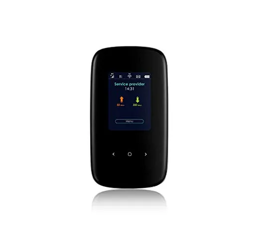 Zyxel Hotspot WiFi mobile 4G LTE-A, Velocità di download fino a 300 Mbps, Condivisione WiF...