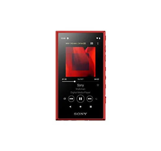 Sony NW-A105 Lettore Musicale Walkman Android 16 GB con Display Touch 3.6", Hi-Res Audio,...