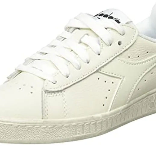 Diadora Game L Low Waxed, Sneaker Unisex-Adulto, Bianco (Bianco/Bianco 8301), 44 EU