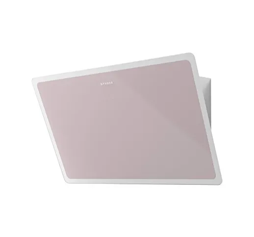 FABER Cappa a parete GLAM-LIGHT finitura vetro rosa e bianco da 80cm