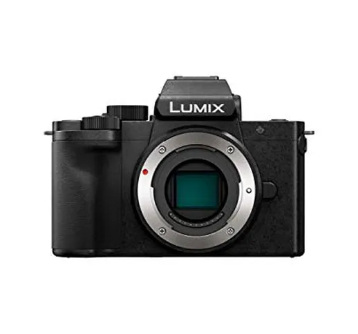 Panasonic Lumix G100 | Fotocamera ibrida compatta (sensore 4/3 20 MP, schermo oriente, tac...