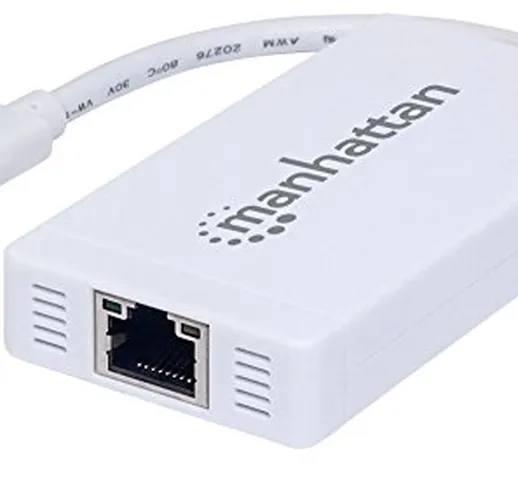 Manhattan 507608 hub di interfaccia USB 3.0 (3.1 Gen 1) Type-C 1000 Mbit/s Bianco