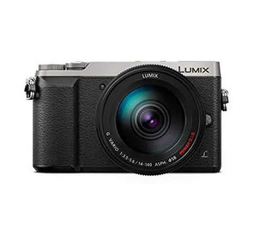 Panasonic Lumix DMC-GX80HEGS Fotocamera Digitale Mirrorless, 16 Megapixel Dual I.S. Kit 14...
