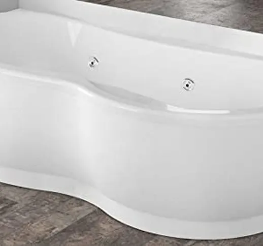 	 Vasca Bagno Idromassaggio Angolare Angolo Curva Asimmetrica Novellini Venus Hydro con Di...