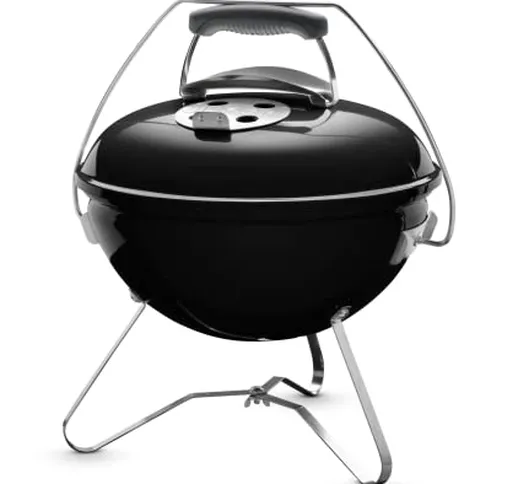 Weber Smokey Joe Premium Barbecue a Carbone, Maniglia per il trasporto, Ø 37 cm, Nero (112...