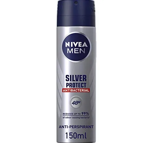 Nivea Men Silver Protect Dynamic Power 48h Anti-Perspirant Deodorant Spray, 150ml