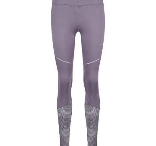 ASICS Women Lite-Show 2 Winter Tight Abbigliamento da Running Tight Lilac - Lightgrey XS