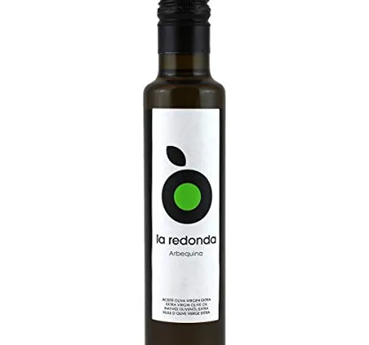 La Redonda – Olio d’oliva extravergine 100% Arbequina – 250 ml – Bottiglia di vetro – Racc...