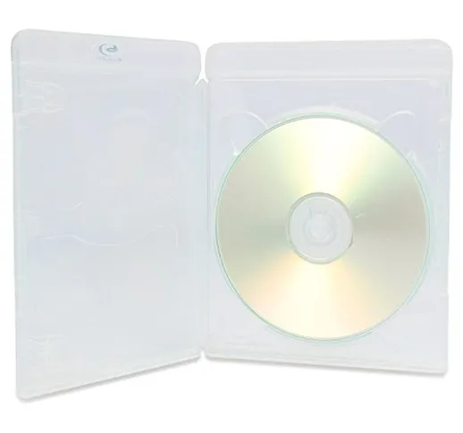 AMARAY VORTEX Eco-Lite - 25 custodie per Blu-ray 3D trasparenti a 1 disco, in confezione D...
