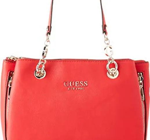 Guess G Chain Girlfriend Satchel, Bags Hobo Donna, Red, One Size
