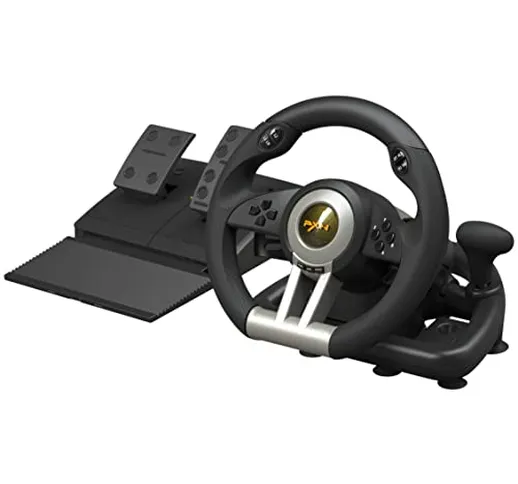 Volante PC, PXN V3 PRO Volante da Gioco e Pedali - Simulatore di Guida al Volante per PS4,...