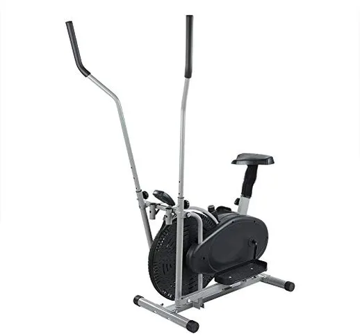 Wakects Cyclette ellittica, Bici Cyclette ellittica Stepper Cross Trainer con Schermo LCD,...