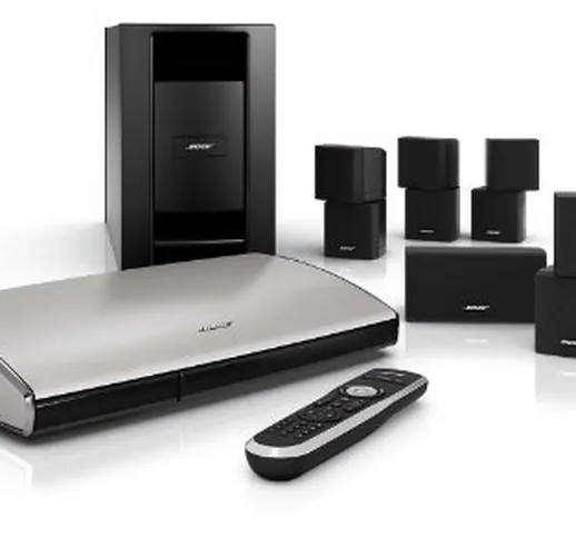 Bose Lifestyle T20 5.1canali Compatibilità 3D Alluminio, Nero sistema home cinema
